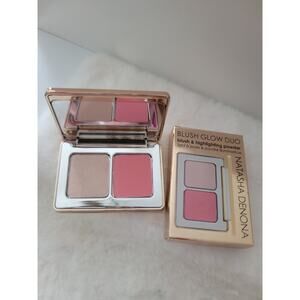 Natasha Denona Blush Glow Duo Palette with Mirror New In Box Fast Shipping